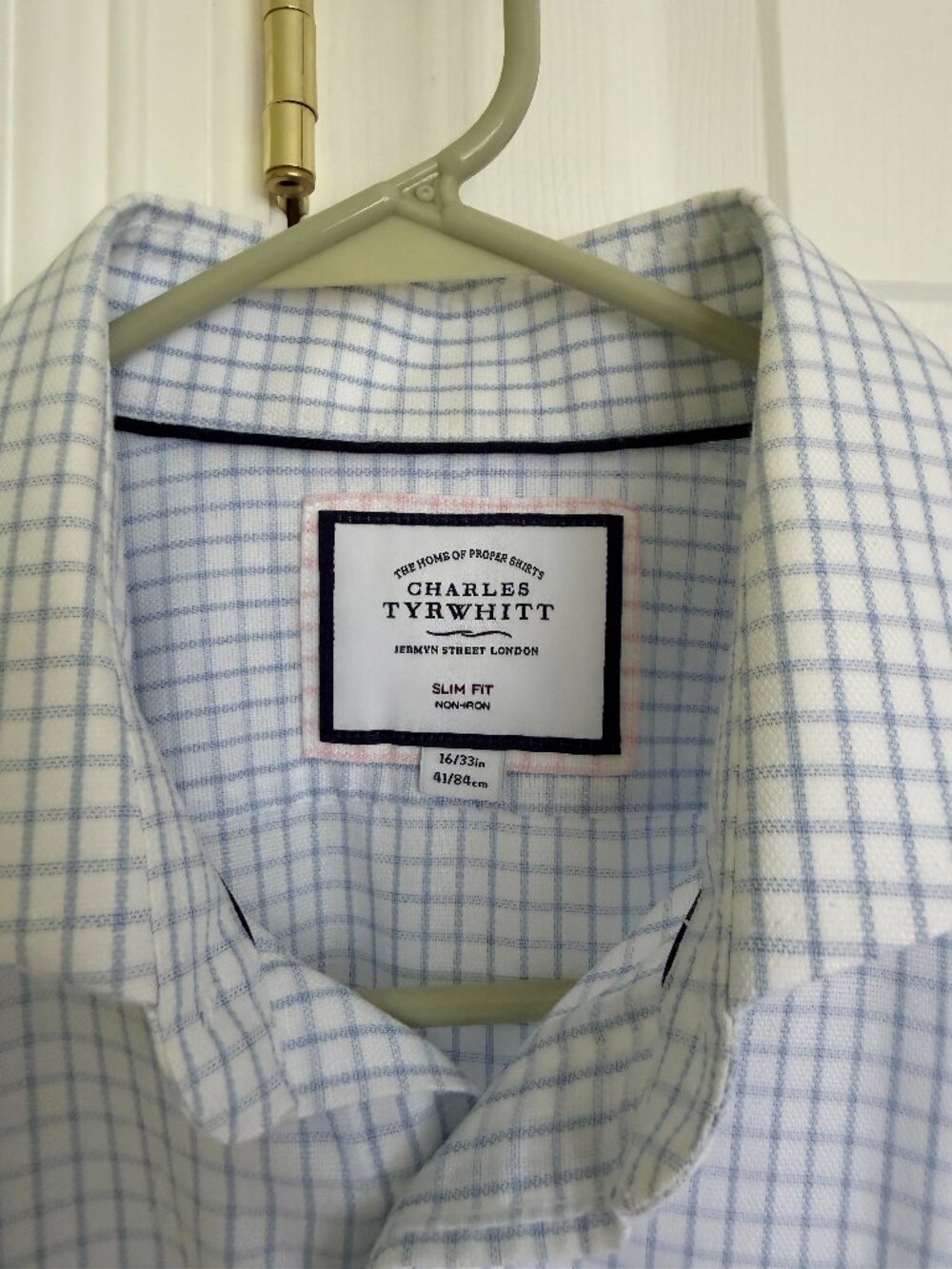 Charles Tyrwhitt Check Shirt | Slim Fit | 16/33 in | 41/84 cm